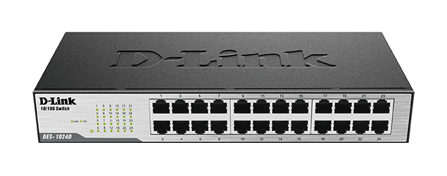 24-Port Fast Ethernet Unmanaged Desktop Switch DES-1024D - Image 3