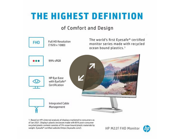 HP M22f 54.6 cm (21.5) FHD Monitor - Image 3